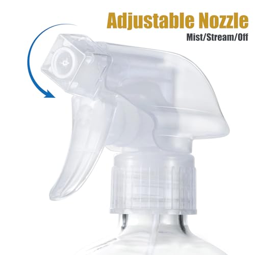 Glass Spray Bottles with Silicone Sleeve, 2Pack 16oz, Pale Yellow&Grey - color: Pale Yellow&Grey