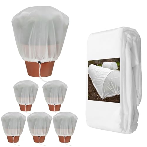 Boao 7 Pcs Plant Covers Freeze Protection, Row Cover & Tree Covers Winter
