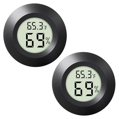 2-Pack Mini Hygrometer Indoor Humidity Meter Digital Thermometer - color: 2 Pcs