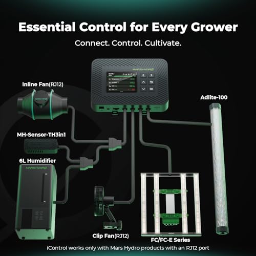 Mars Hydro 2x4 Smart Grow Tent Kit FC-4000 Grow Light Indoor Plant Growing - size: 48" × 24" × 70"