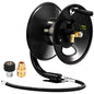 M MINGLE Pressure Washer Hose Reel 100ft x 3/8" / 150ft x 1/4", 4000 PSI - size: 100FT