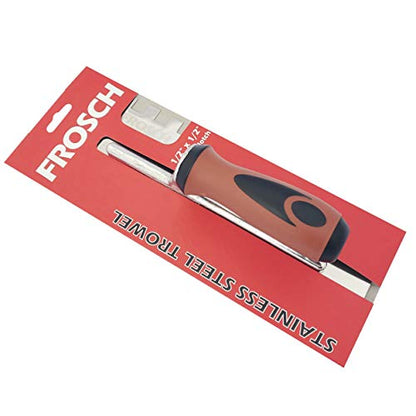 Frosch Stainless Steel Square Notch Tile Trowel (1/2"X1/2") - size: 1/2" X 1/2"