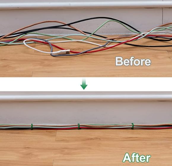 Garden Flexible Wire Tie, TPR Soft Twist Plant Ties Support Plant Vines for Supporting and Fixing Garden Planting Branches Vines & Stems ,Organize Data Wire and Office Organization (100ft, 0.2in) - size: 100ft