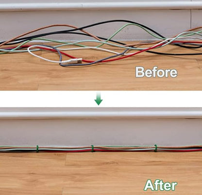 Garden Flexible Wire Tie, TPR Soft Twist Plant Ties Support Plant Vines for Supporting and Fixing Garden Planting Branches Vines & Stems ,Organize Data Wire and Office Organization (100ft, 0.2in) - size: 100ft
