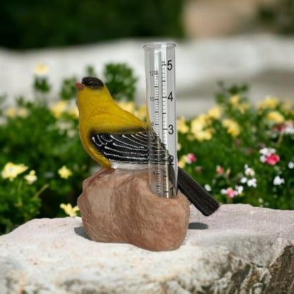 Gift Essentials Goldfinch Decorative Rain Gauge - color: Goldfinch
