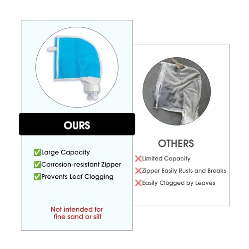 280 Pool Cleaner Leaf Bags with Zipper Larger Capacity - size: 2