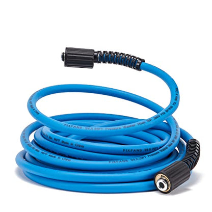 FIXFANS Pressure Washer Hose 1/4" X 25 FT, Kink Resistant Power Washer Hose - size: 25 FT
