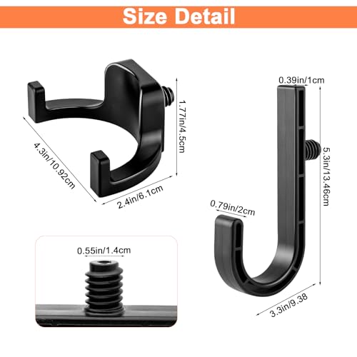 6 Packs Storage Shed Hooks Compatible with Suncast Shed and Craftsman Shed - style: B