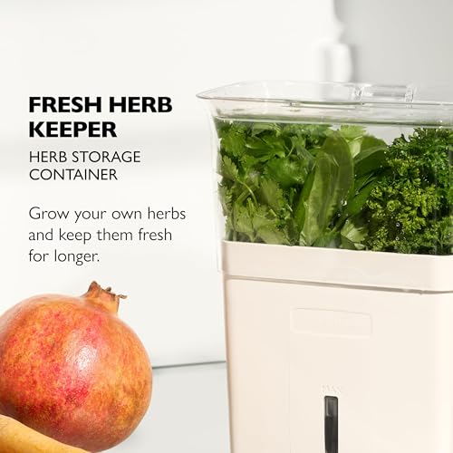 Cole & Mason Fresh Herb Keeper - Acrylic Storage Container for Refrigerator - Storage for Herbs & Vegetables for Fridge - Fresh Herb Keeper - size: Fresh Herb Keeper