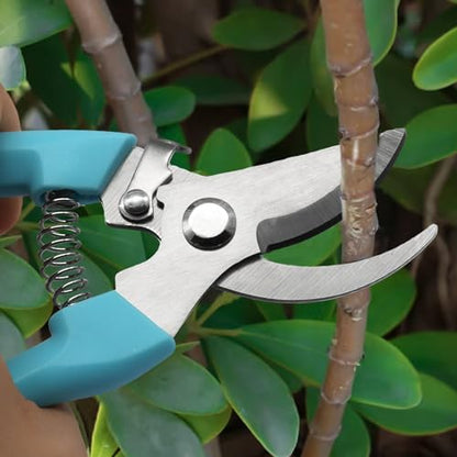 Garden Flower Shears, Blue Handle, 6.9 inches - style: Blue-1 Pcs