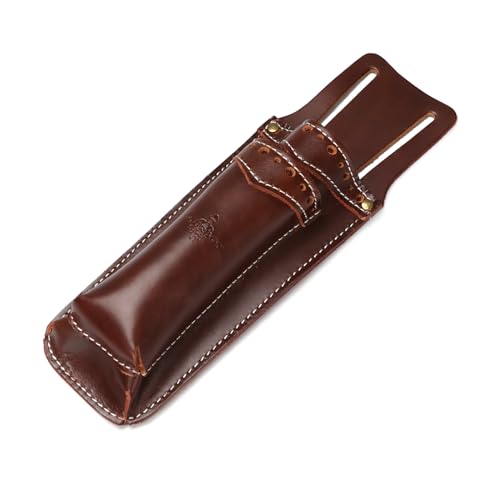 Leather Garden Pruning Shears Folding Saw 2 in 1 Holster Florist Tool Pouch