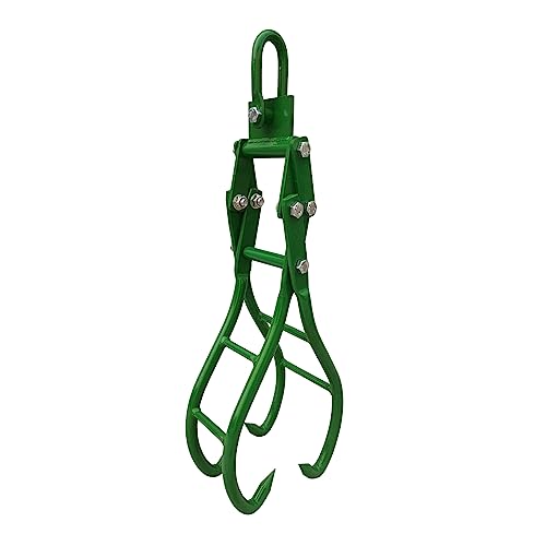 4 Claw Log Lifting Tongs Timber Claw Hook, 36in - Heavy Duty Grapple Timber Claw, Lumber Skidding Tongs Logging Grabber - style: 36 in