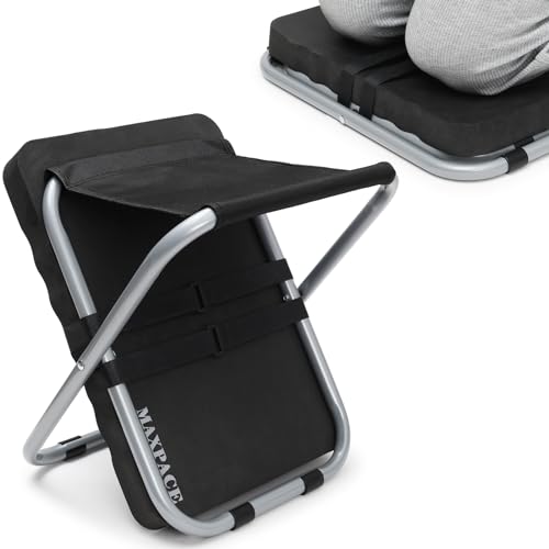 MAXPACE Garden Kneeling Pad and Foldable Gardening Stool 2 in 1, Extra Thick Soft Water-Resistant Comfortable Durable Foam Knee Pad Mat Cushion Garden Kneeler and Seat for Gardening, Mechanics, Work