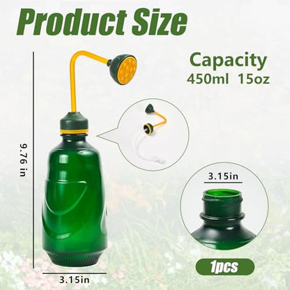 Precision Spout 0.45L Watering Can – Perfect for Delicate Seedlings - Potted Plants - Green - color: Green