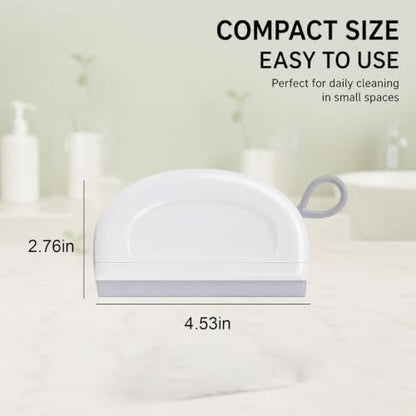 Kitchen Cleaning Set - Wall Mount Trash Can - Mini Squeegee - Grout Brush