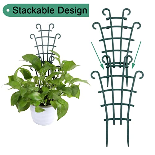 UWIOFF 12 Pcs Trellis for Potted Plants, Garden Trellis for Climbing Plants
