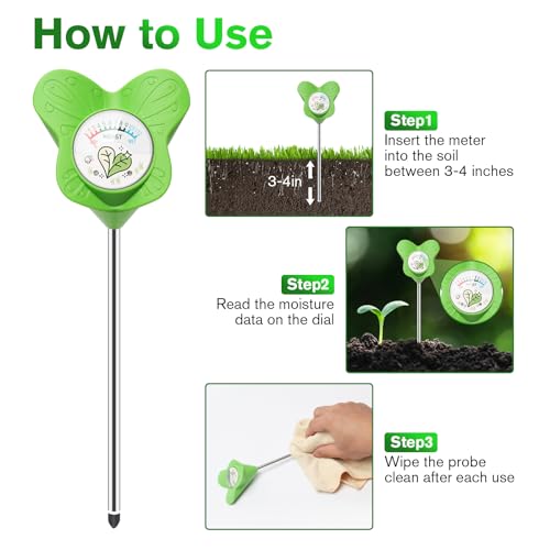 UNIWA Soil Moisture Meter, Plant Meter for House Plants and Indoor Plants