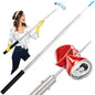 Trash Picker Upper Grabber Extra Long,62 Inch Trash Pickup Tool Heavy Duty Stainless Steels Tip Lightweight Reinforcement Debris Nabber Litter Picker Grabber Durability Sponge Handle - size: 62 Inch