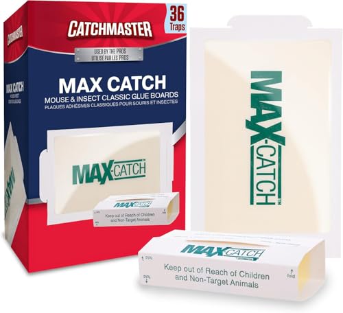 Catchmaster Max-Catch Glue Traps 36pk, Sticky Mouse Traps Indoor for Home - style: 36-PK Classic