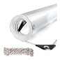 Clear Tarp Heavy Duty Waterproof 18 Mil,Transparent PVC Plastic Tarpaulin with Rustproof Grommets and Reinforced Edges,Ideal for Greenhouse,Patio Enclosure,Porch Rain Blocker and Outdoor Cover 6'x6' - size: 6x6ft