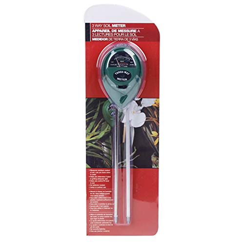 Soil pH Meter, 3-in-1 Soil Testing Kit with Moisture, Light and PH Tester for Plant, Vegetables,Garden, Farm, Lawn, Indoor & Outdoor (No Battery Needed) - Green - color: Green