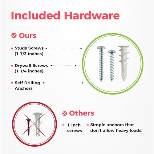 TIDYME Garage Tool Organizer Wall Mount, 48", 3 Racks 6 Hooks, 300 lbs - size: 48" Carbon Steel with 3 Racks & 6 Hooks