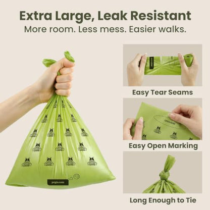 Pogi’s Dog Poop Bags – Leak-Proof & Extra Thick Pet Waste Bags (Fresh Scent, 60 Rolls, 900-Count) - color: Scented, size: 1 Count (Pack of 900)