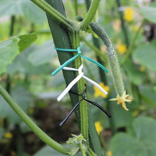 328ft(100m) Garden Plant Twist Ties with Cutter - color: Black