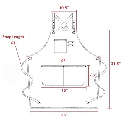AFUN Chef Aprons for Women Men with Oversized Pockets, 12-Ounce Cotton Canvas Cross Back Water Repellent Apron (Light Pink) - color: Light Pink