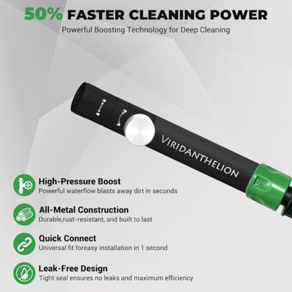 Garden Hose Nozzle Twist Adjustable High Pressure Metal