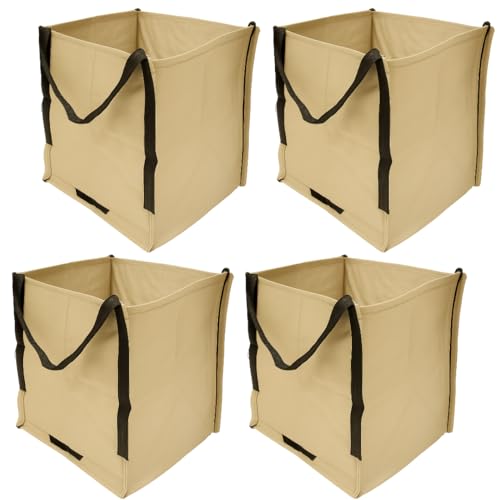 DURASACK Heavy Duty Storage Tote Bag 22-Gallon, Khaki, Pack of 4 - color: Khaki, size: Pack of 4