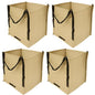 DURASACK Heavy Duty Storage Tote Bag 22-Gallon, Khaki, Pack of 4 - color: Khaki, size: Pack of 4