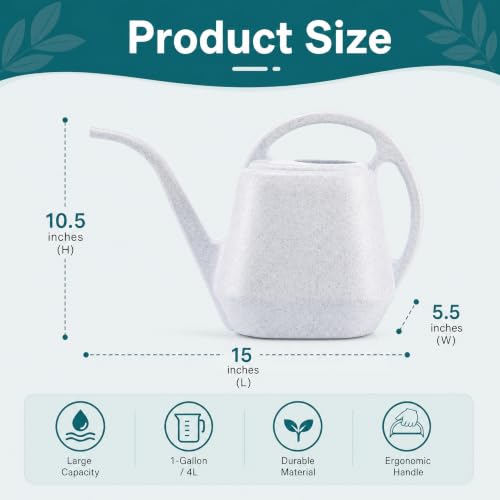 Fasmov Plastic Watering Can, 1-Gallon