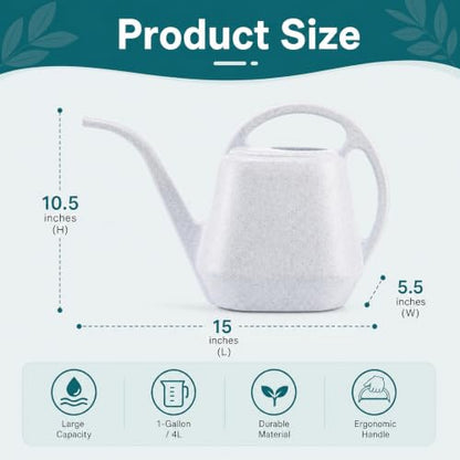 Fasmov Plastic Watering Can, 1-Gallon
