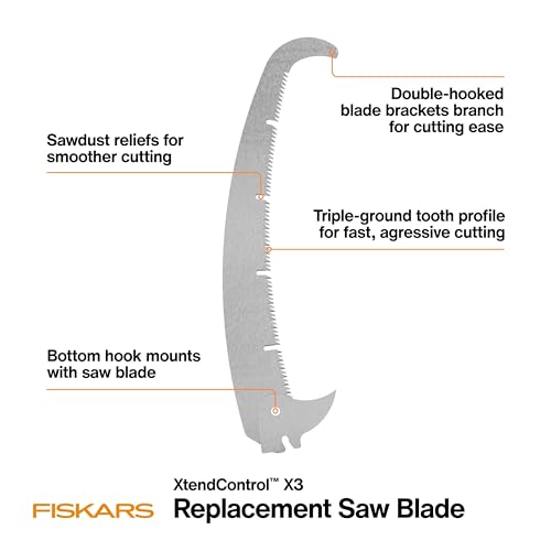 Fiskars XtendControl X3 Double-Hooked Replacement Saw Blade for Pole Pruner
