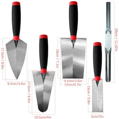 Masonry Hand Tool 5pcs/Set - size: Masonry Hand Tool Set