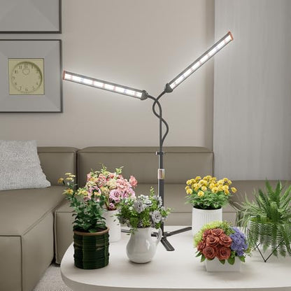 GooingTop Grow Light for Indoor Plants,Height 10-32'' with Dimming & Timer - size: 99Watts