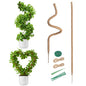 Mcbazel 2 Pack 63 Inch Bendable Moss Pole for Plants Monstera - Extra Tall 5.2ft Coco Coir Plant Support Stakes for Large Indoor Climbing Vines - Flexible Totem Stick Kit with Rope, Wire & Ties - size: 2x160CM/63inch