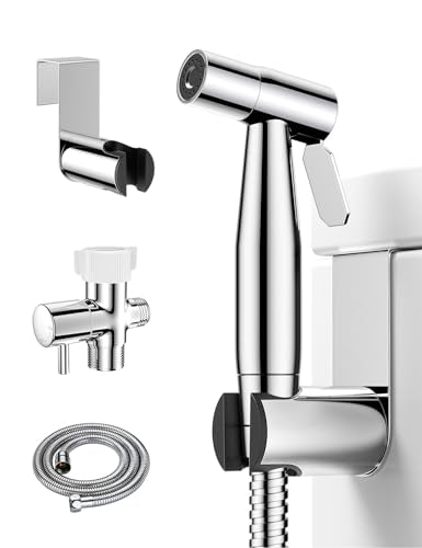 BRITULIF Bidet Sprayer for Toilet, Adjustable Pressure, Polished Chrome - color: Chrome, size: 1 SET - Cold