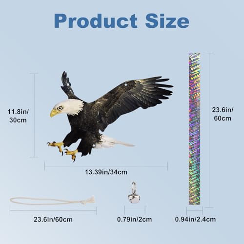 4PCS Fake Hawk to Keep Pigeon Away, Flat Plastic Hawk - color: Black Hawk（3） 4pcs