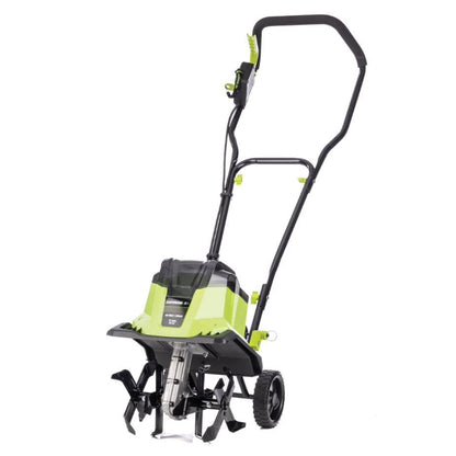 Earthwise TC722011 11" 2x20V Cordless Electric Garden Tiller Cultivator - style: 11-Inch 2x20-Volt Cordless