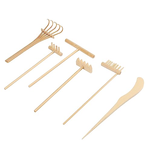 24 PCS DIY Sand Zen Garden Tools, Mini Zen Garden Rake Sets for Serenity and Spiritual Meditation, Tasteful and Elegant Zen Garden Accessories for Home Decor, and Father or Mother's Gift, by GNIEMCKIN