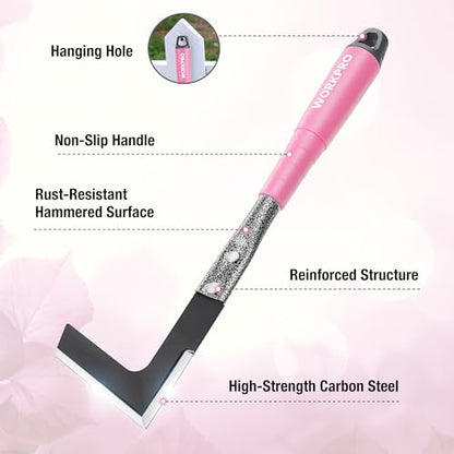 WORKPRO 6-Piece Pink Garden Tool Set - color: Pink