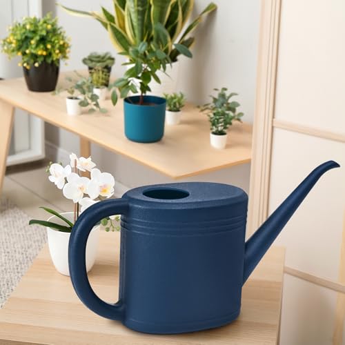 Watering Can - for Indoor and Outdoor Plant Garden - 1/4 Gallon - Navy Blue - color: Blue