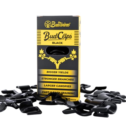 BudTrainer BudClips For Low Stress Plant Training , Black, 20-Pack - color: Black, size: 20pk