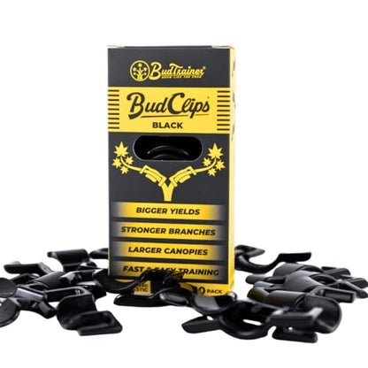 BudTrainer BudClips For Low Stress Plant Training , Black, 20-Pack - color: Black, size: 20pk