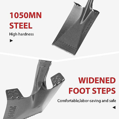 Sharp Blade Spade Shovel Garden Flat Spades for Gardening and Edging - style: Contemporary