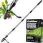 Stand Up Weed Puller Tool with Long Handle and 4-Claw Steel Head