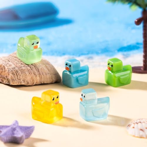 EMiEN 15 PCS Little Duck 5 Colors Pixel Grid Square Duck - color: 15 Pcs Pixel Duck