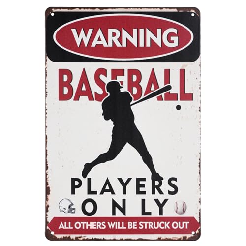 Baseball Wall Decor Chic Metal Sign for Boys Room - color: Color09